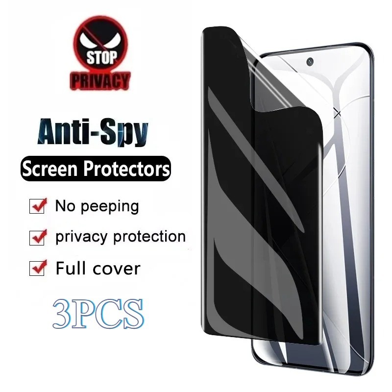 3pcs Anti Spy ความเป็นส่วนตัว HD Clear Hydrogel ฟิล์มสําหรับ vivo G2 G1 Y300 Y200t Y200i Y200e Y200 