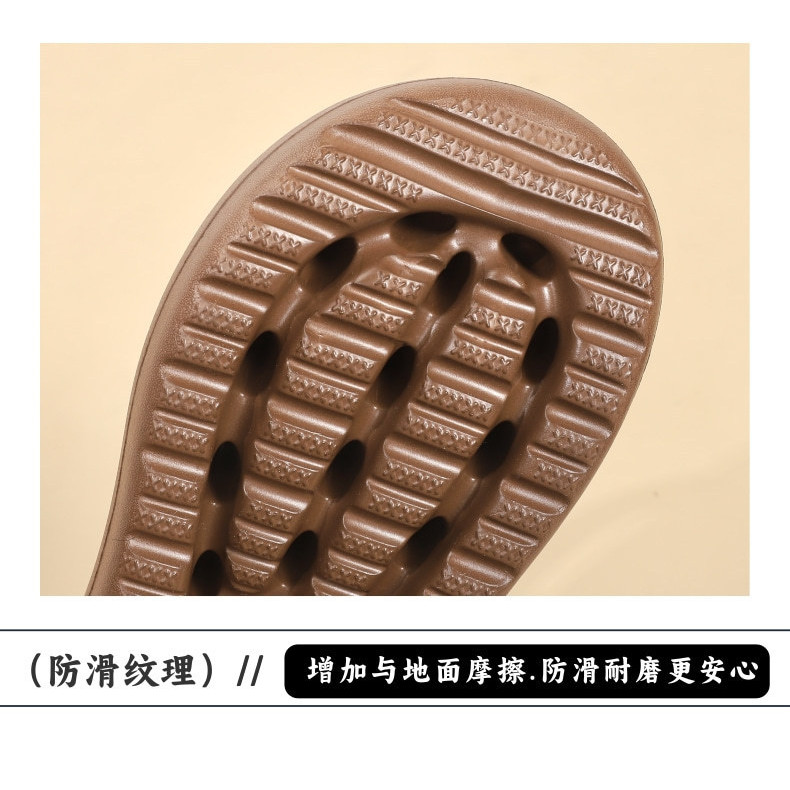 หนา soled Flip-Flops ผู้หญิงฤดูร้อนสวมใส่ด้านนอกแฟชั่น Wedge Heel เพิ่มความสูง Influencer Beach Shit-Stepping Flip-Flops ทราย