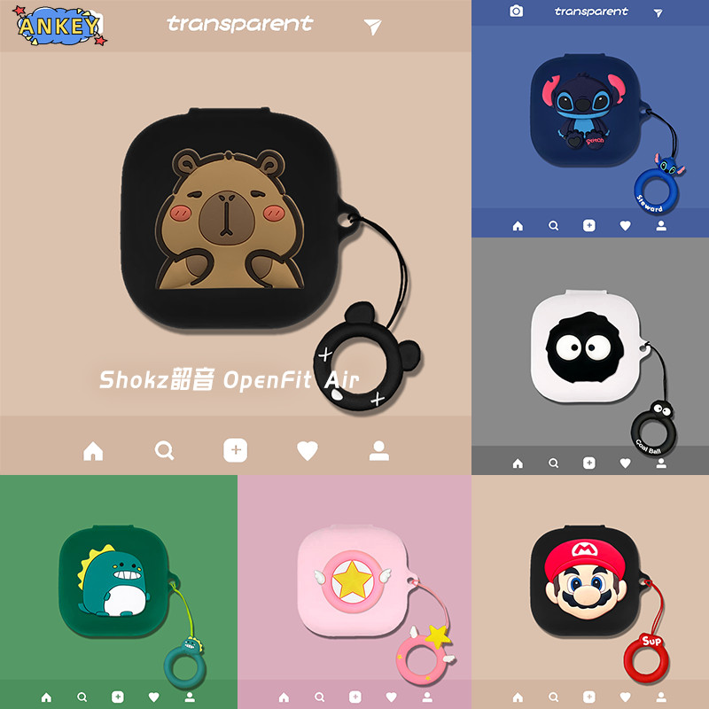 for Anker Soundcore Liberty 5 Case Protective Silicone Cute Cartoon Covers Soundcore Liberty5 Wirele