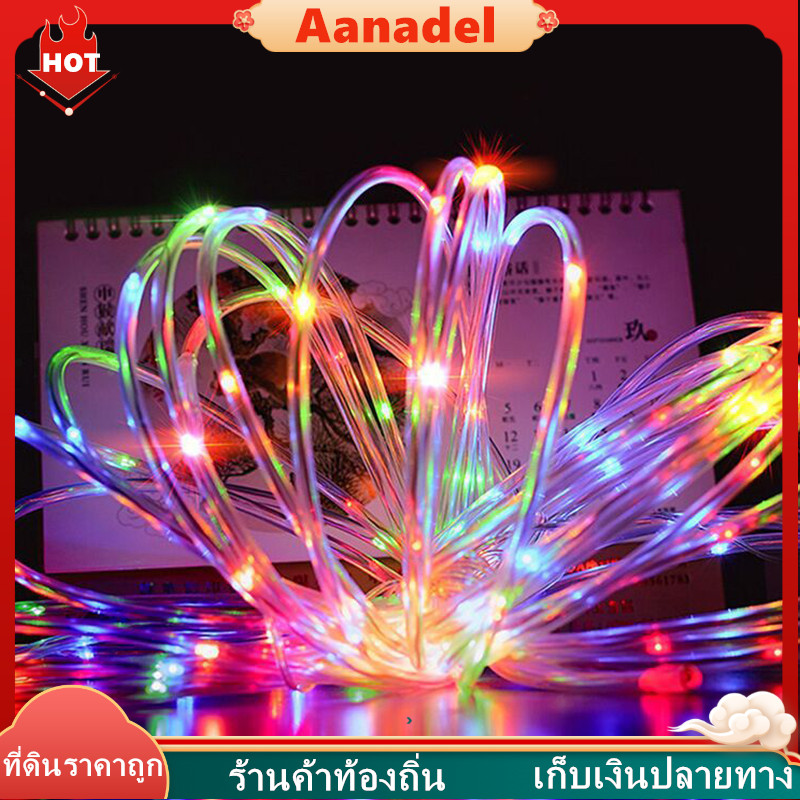 【AA สินค้าใหม่】 3m/5m/10m ลวดทองแดง USB ปกติไฟสตริง 100 ไฟสตริงไฟกันน้ำไฟคริสต์มาส