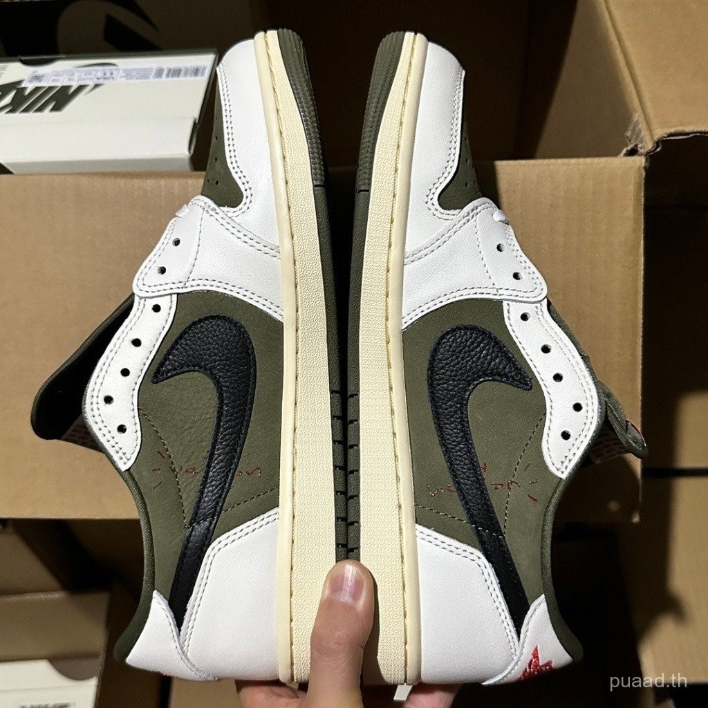 2024 [ljr 5]travis SCOTT x Air Jordan 1 Low OG "Medium OLIVE] 现货包og AJ1