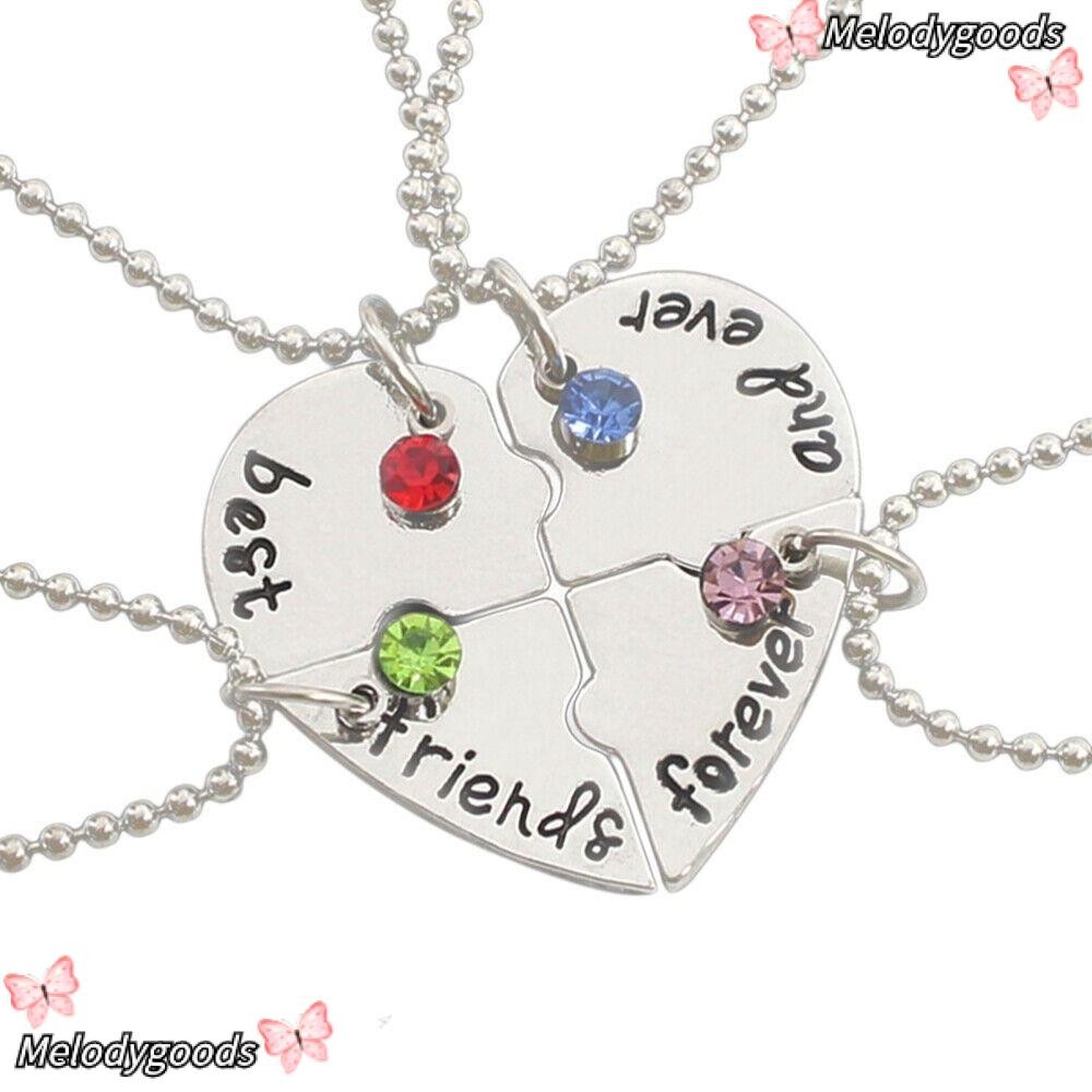 Melodg 4 Bff Creative Love Necklace Best Friend Froever Womens Necklace