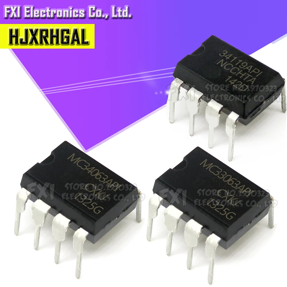 10pcs Pack MC34063API In-Line MC34063 DIP8 34063API MC34152P MC34151 MC34119P MC34119 MC34172P MC340