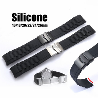 ปลายโค้งยางซิลิโคนนาฬิกา 16 มม.18 มม.20 มม.22 มม.24 มม.26 มม…