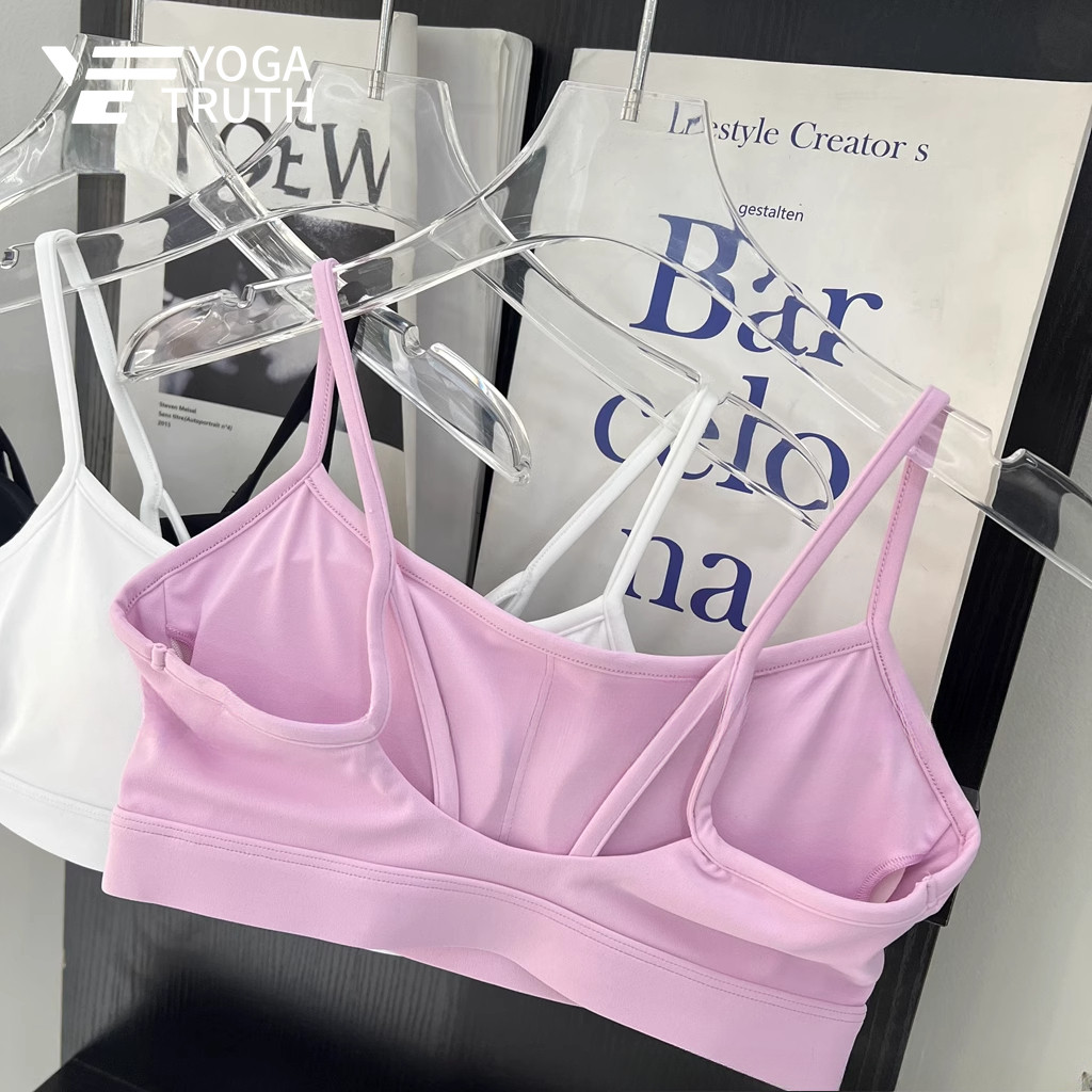 YOGATRUTHSports Bra เซ็กซี่ความงามกลับกันกระแทกด้านข้างหน้าอก Bra โยคะยิม
