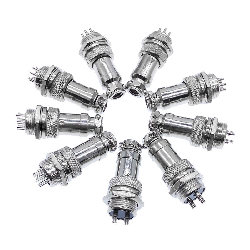Gx16 สายเชื่อมต่อ GX16-2Pin 3Pin GX16-4 5pin 7pin 9pin10pin ชาย Plug & หญิงซ็อกเก็ตขั้วต่อโลหะ