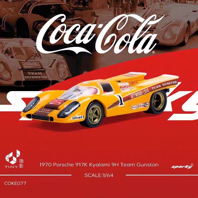 Tiny ขนาดเล็ก 1970 Porsche 917K Kyalami 9H leam Gunston รุ่นโลหะผสม Out of Print Model