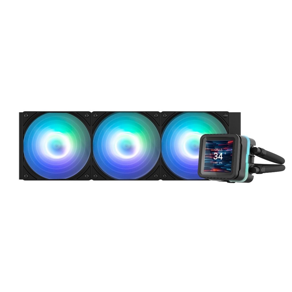 ZALMAN ALPHA2 DS A36 Black 360mm With 2.73’’ IPS LCD Screen AIO Liquid CPU Cooler