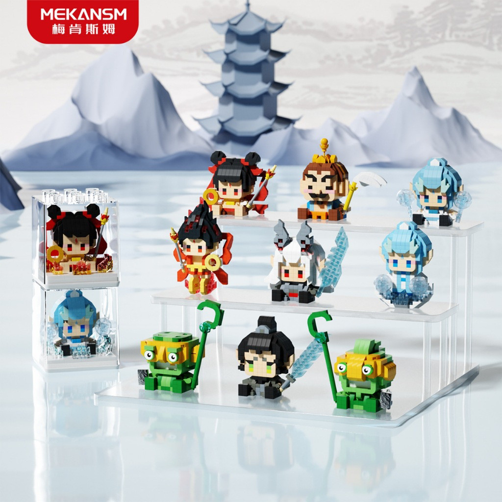 Nezha & Aobing Building Blocks STEM Toy - การศึกษาสําหรับเด็กชายและเด็กหญิง