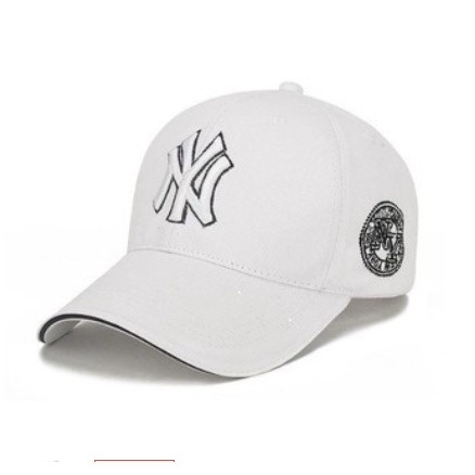 หมวกเบสบอลลําลองแบบใหม่ NY nrew York MBL major league โลโก้เย็บปักถักร้อยผู้ชายและผู้หญิง / QUEENALM