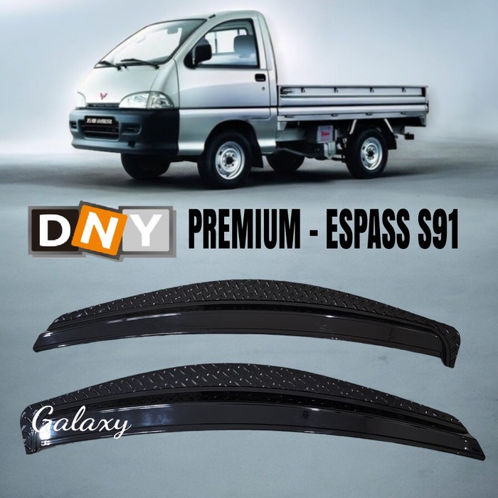 Express * รางน้ําผีเสื้อ 2 ประตู สีดํา - Espass S91