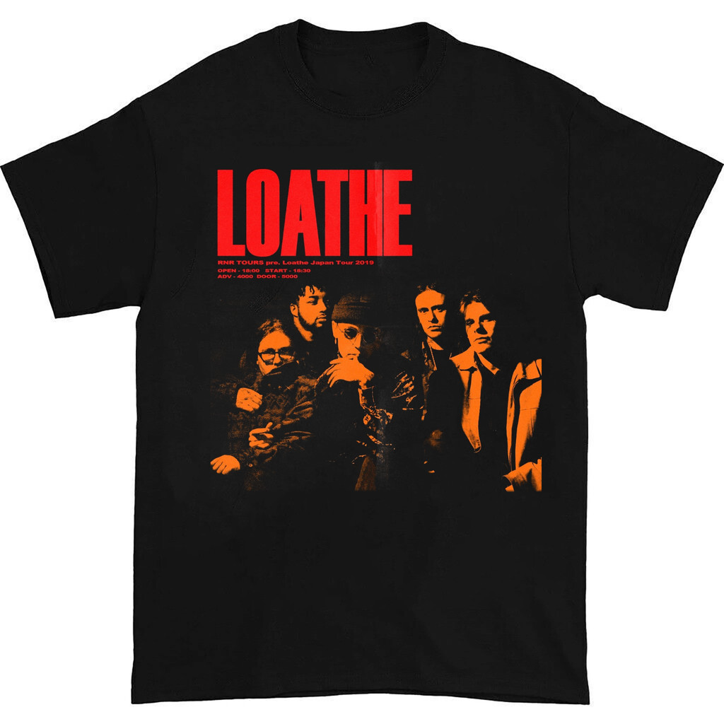 เสื้อยืดคอตตอน Loathe Band Tour Collection เหมาะสำหรับแฟนเพลงและสะสม