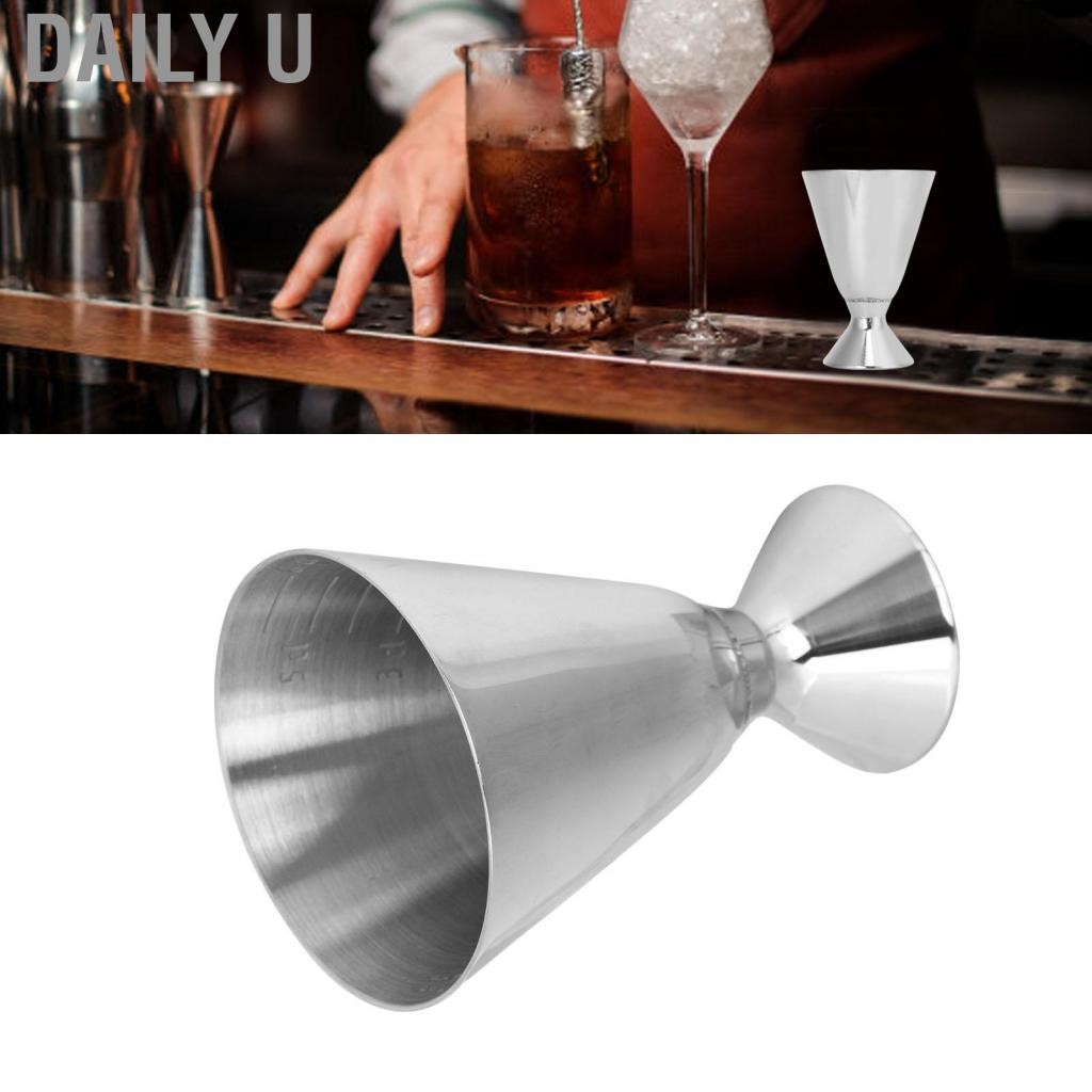 Daily U บาร์มาตรการ Jigger ค็อกเทล jiggers ยิง pourer สูงกว่าความแม่นยำในวงกว้างสำหรับบ้าน