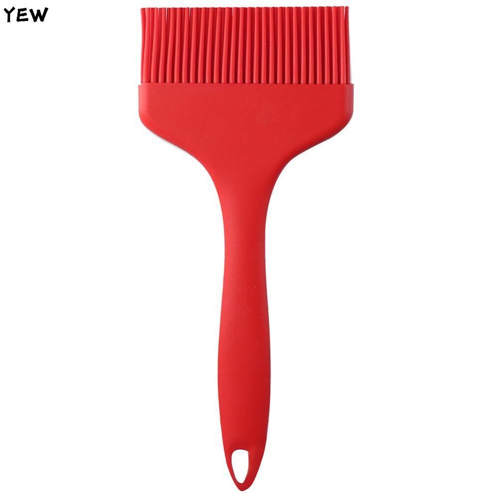 Yew Basting Brush, แปรงทาขนมบาร์บีคิวซิลิโคนสีแดง, แปรงครัวขนาดใหญ่พิเศษทนความร้อนขนาดใหญ่ที่ใช้งานได้จริงทําอาหารย่างเบเกอรี่