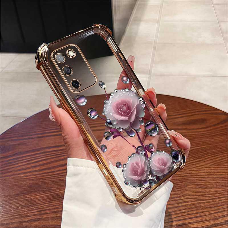สําหรับVivo Y100 Y200 V29E V30E 5G V40 LITE 4Gเคสโทรศัพท์ดอกไม้สีชมพูBudสี่มุมซิลิโคนTPUโปร่งใสSoft shell ﻿ดีซ ราคา ถูกที่สุด ดีลบีเคเค แกลเลอรีภาพที่ 7