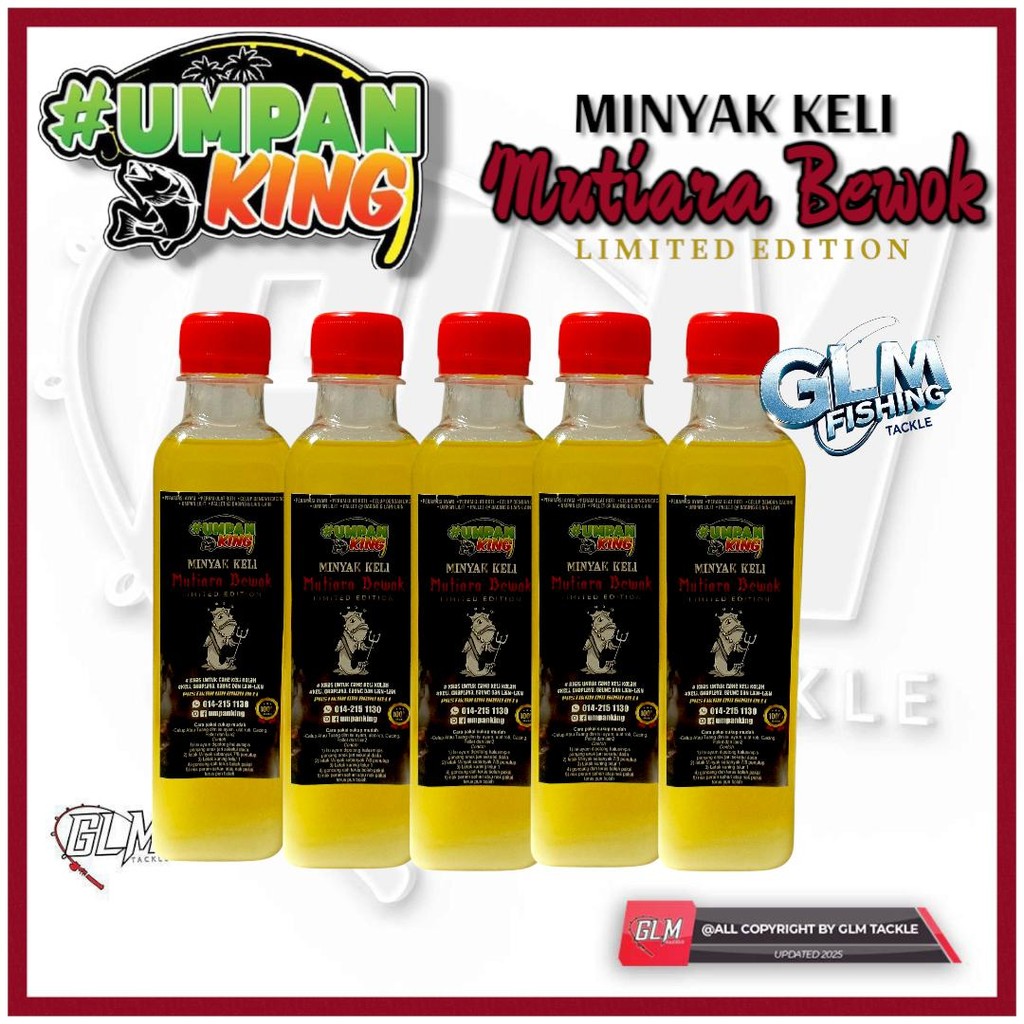 UMPAN KING MINYAK KELI MUTIARA BEWOK สําหรับตกปลา