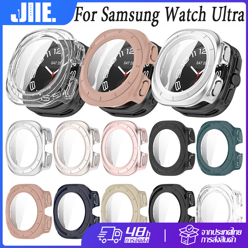 เคสนาฬิกาสําหรับ Samsung Watch Ultra 47MM เคส Samsung Watch Ultra กระจกนิรภัยกรณี Samsung Watch Ultr