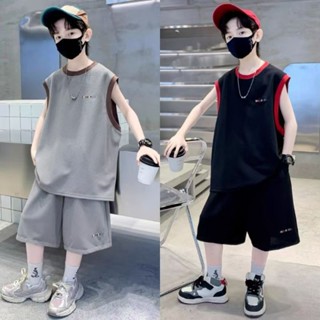 ((120-170 ขนาด) พร้อมสต็อกเด็กชายฤดูร้อนแขนกุดชุดเด็กฤดูร้อน…