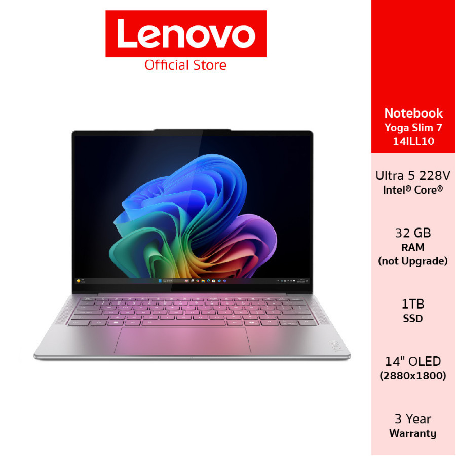 Lenovo Yoga Slim 7 Aura Edition(83JX001FTA) Intel Ultra 5 228V 32GB SSD 1TB 14" OLED