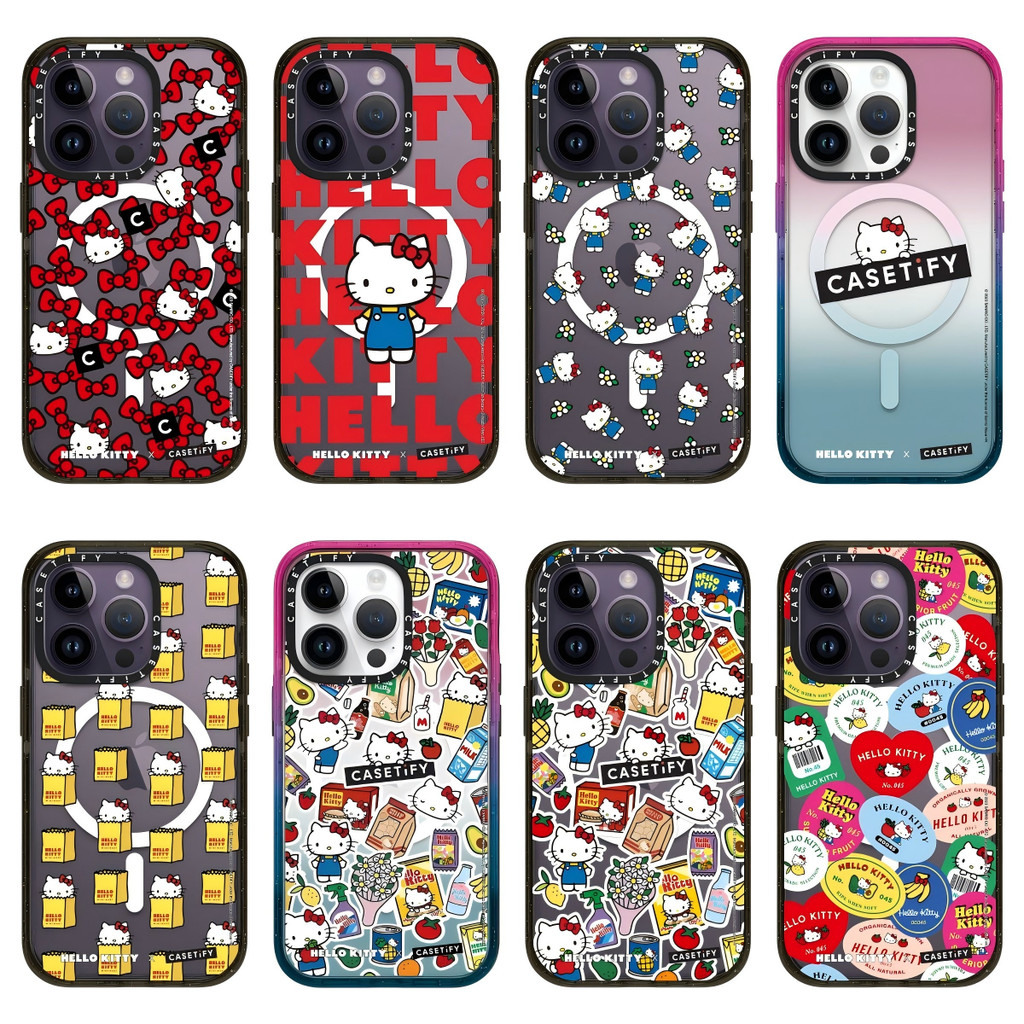 การ์ตูนน่ารัก HelloKitty Impact เคสโทรศัพท์สําหรับ iPhone 17 16 15 14 13 12 Pro Max Plus iPhone Air