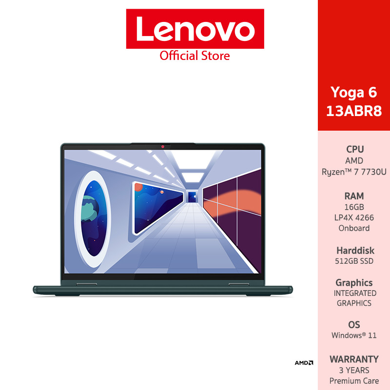 Lenovo Yoga 6 13ABR8(83B2008YTA)Notebook Ryzen 7 7730U 16GB SSD 512GB 13.3" IPS Pen & Touch
