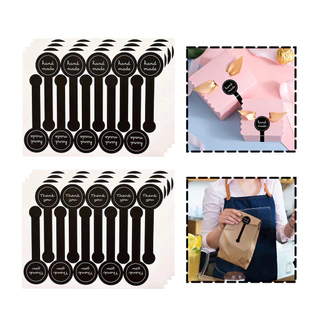 10ชิ้น สติกเกอร์สายคาดกล่อง กันน้ำ 10*1.5CM ติดสินค้า วงกลม sticker thank you แบบPVC