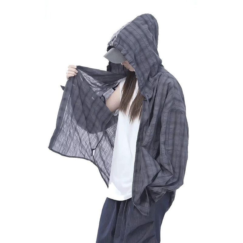 SEACHENIC เสื้อแจ็คเก็ตลายสก๊อต เซเชียนิก ทนทาน สวมใส่สบาย ป้องกันแสงแดดและฝน — صورة 3