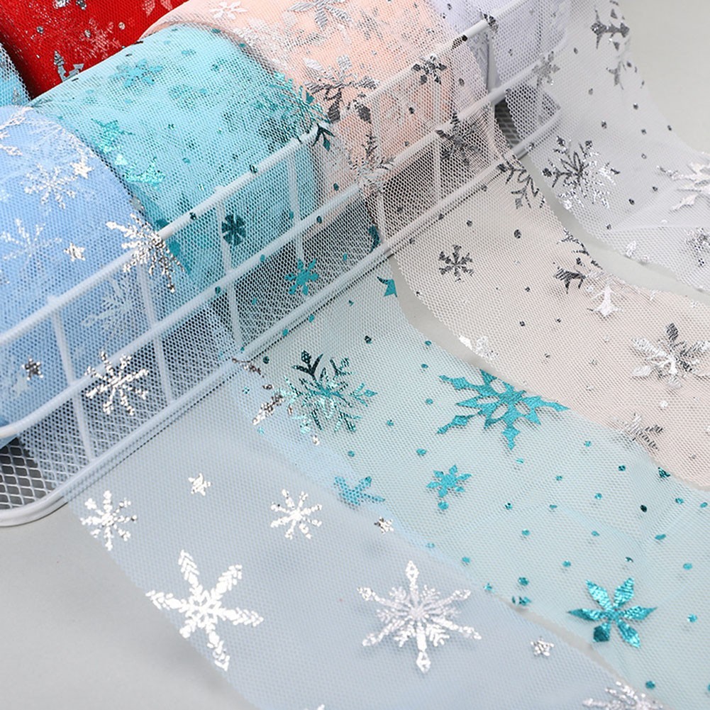 <bestshe> Tulle Ribbon Roll DIY Craft Ribbons สําหรับบรรจุภัณฑ์ผ้าตาข่ายอุปกรณ์
