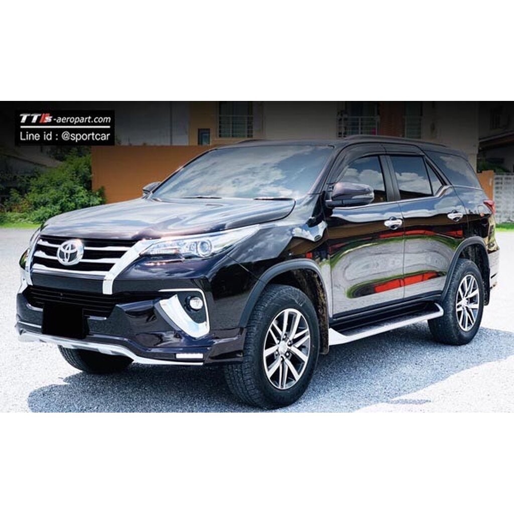 ชุดแต่ง Toyota Fortuner 2018 2019 TTS, สเกิร์ตรอบคัน Toyota Fortuner ฟอร์จูนเนอร์ สำหรับรุ่นธรรมดา แ