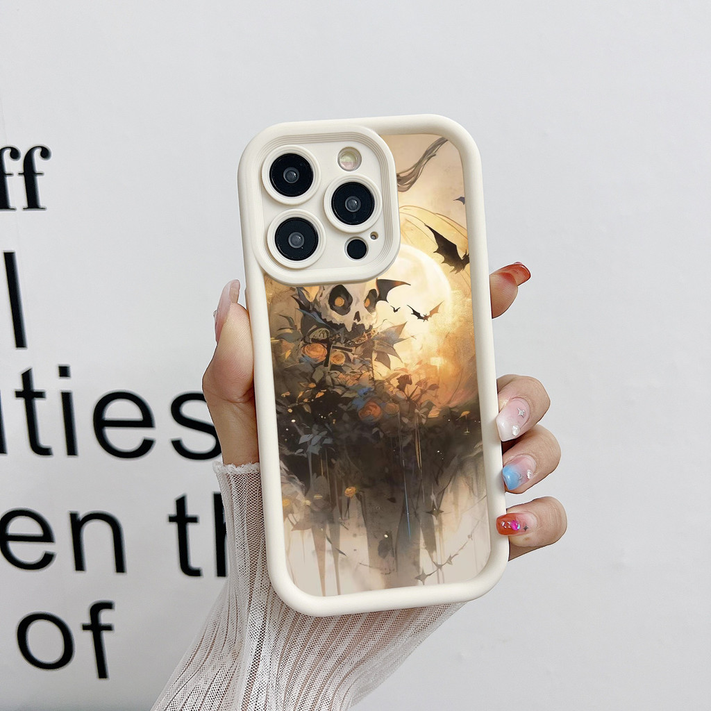 ฮาโลวีน Jack-o-lantern ใหม่อินเทรนด์เคสโทรศัพท์สําหรับ OPPO ค้นหา X7 Ultra X6 X5 X3 Pro นุ่มกันกระแท