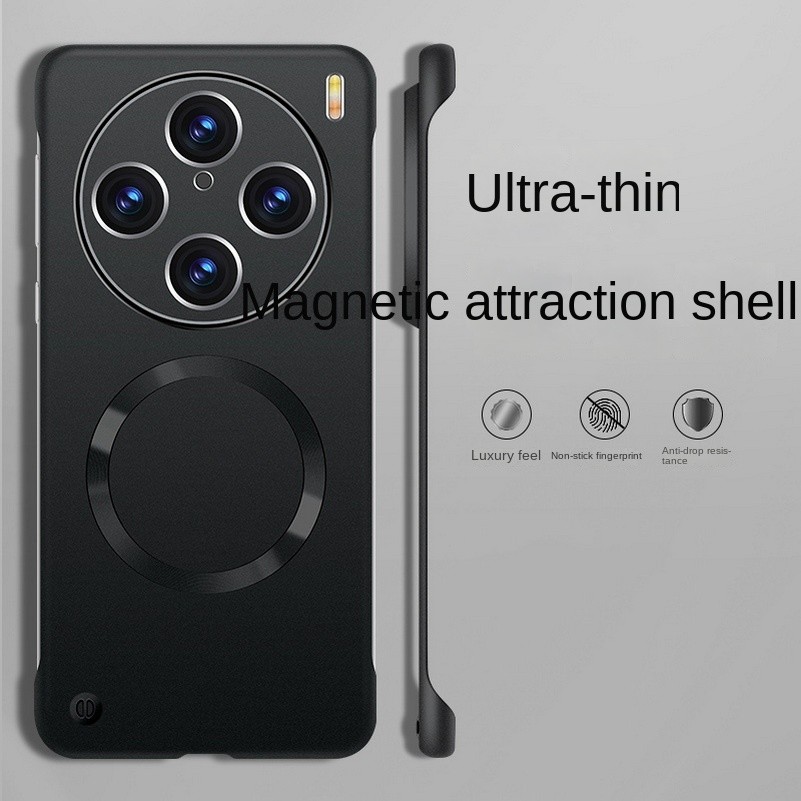 สีเมทัลลิคเคสโทรศัพท์แม่เหล็กสําหรับvivo X200 Pro Mini X200pro X100 Ultra X100s Pro X100 กล้องแข็งบางพิเศษฝาครอบป้องกัน