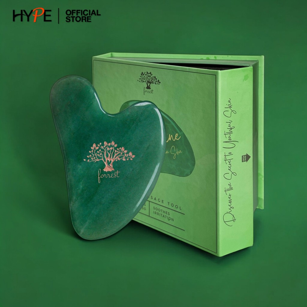 Forrest Aventurine Gua Sha หิน กัวซา ทำจาก หยกอินเดีย (อะเวนจูรีน)