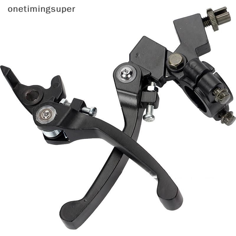 Onetimingsuper KLX CRF XR50-250 พับมือจับเบรคสีดําพับอลูมิเนียมคลัทช์เบรคคันโยกจักรยานรถจักรยานยนต์คลัทช์เบรค Perch OTP