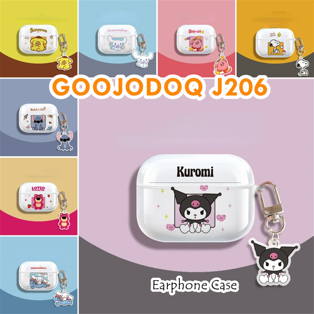 imamura สําหรับ GOOJODOQ J206 กรณีสร้างสรรค์ซิลิโคนอ่อนนุ่มโปร่งใสหูฟังกรณีปลอกฝาครอบ