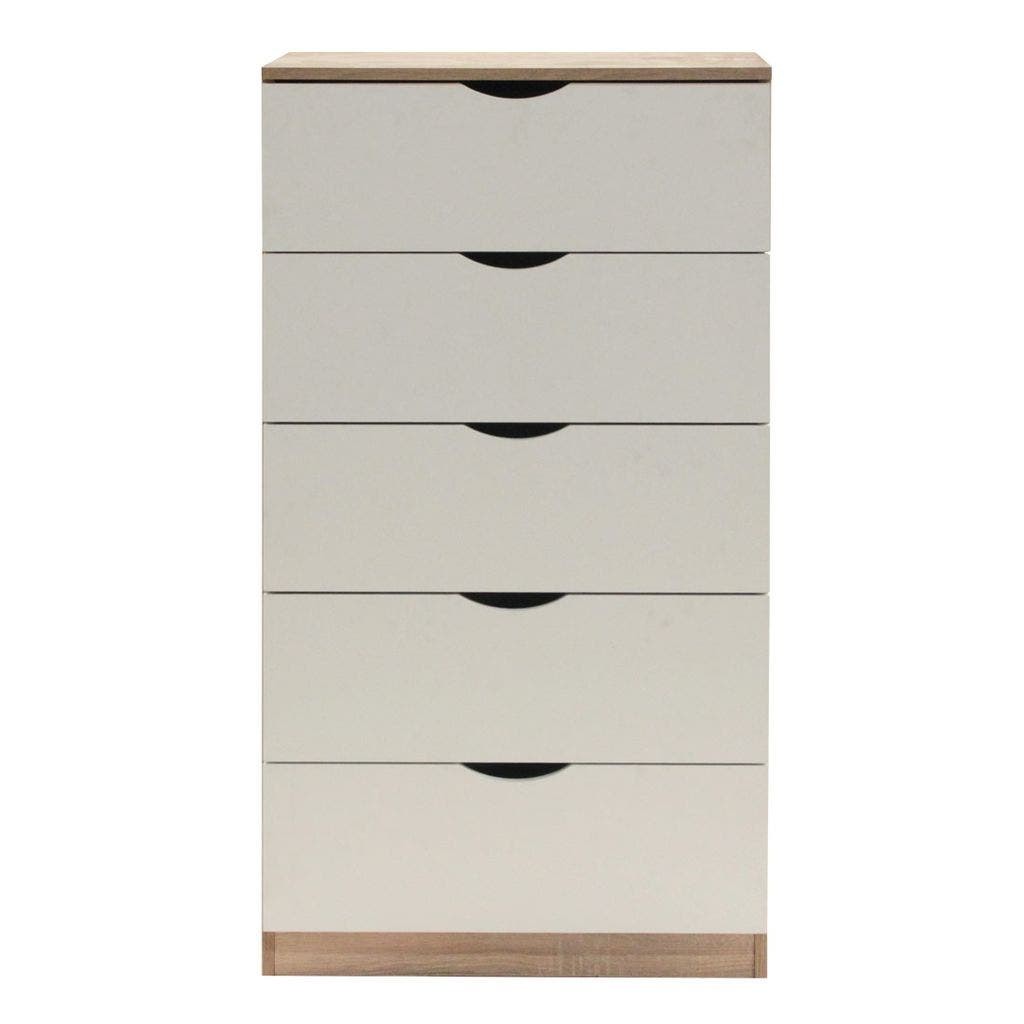 Koncept Furniture ตู้เตี้ยลิ้นชัก รุ่น Pody สีขาว (60x40x110 ซม.)  แบรนด์ KONCEPT FURNITURE
