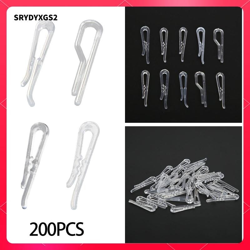 [Srydyxgs2] คลิปหนีบเสื้อใส 200 ชิ้น คลิปโปร่งใส ที่หนีบผ้ามัลติฟังก์ชั่น