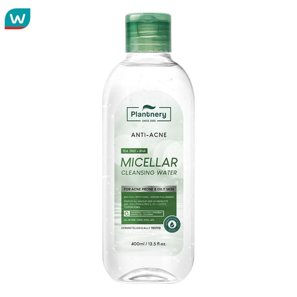 Plantnery แพลนท์เนอรี่ แอคเน่ ไมเซล่า คลีนซิ่ง วอเตอร์ 400 มล.