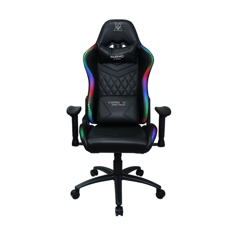 SB Design Square Nubwo X เก้าอี้เล่นเกม Gaming Chair Spectrum (Metal Base) NBCH-X107 Plus Black