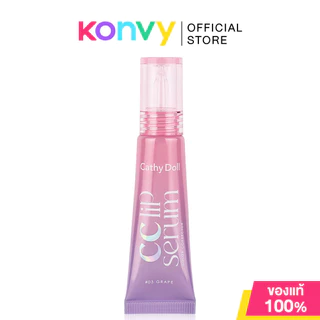 Cathy Doll CC Lip Serum Color Corrector 10g เคที่ ดอลล์ ลิปซีซีแก้ปากคล้ำ เซรั่มบำรุงเข้มข้น (Yuzu/Green Apple/Grape)