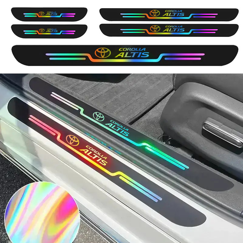 9 ชิ้นสําหรับ Toyota Corolla GR กีฬาเลเซอร์รถประตู Sill แถบ Protector ด้านหลังกันชนสําหรับ Corolla Atils Corolla Cross E210 อุปกรณ์เสริม