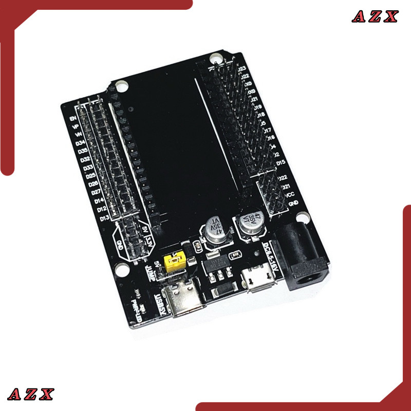 ใน กทม (1ชิ้น) AH312 ฐานรองบอร์ด ESP32 30Pin Expansion Board with Type-C USB and Micro USB บอร์ดขยาย