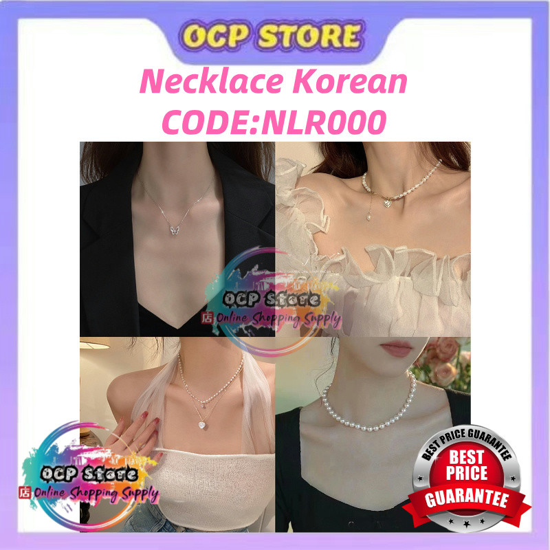 สร้อยคอเกาหลี Love Heart Simple Gold Sliver Chain แฟชั่นผู้หญิงเครื่องประดับหมี Choker-NLR000 เวอร์ช