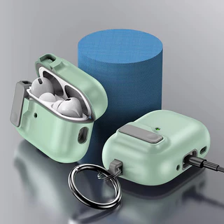 เคสล็อคอัตโนมัติสําหรับ for airPods 4 เคส 3 Pro 2 เคสใหม่ฝาครอบป้องกันสําหรับ for airPods4 เคสพร้อมพวงกุญแจ