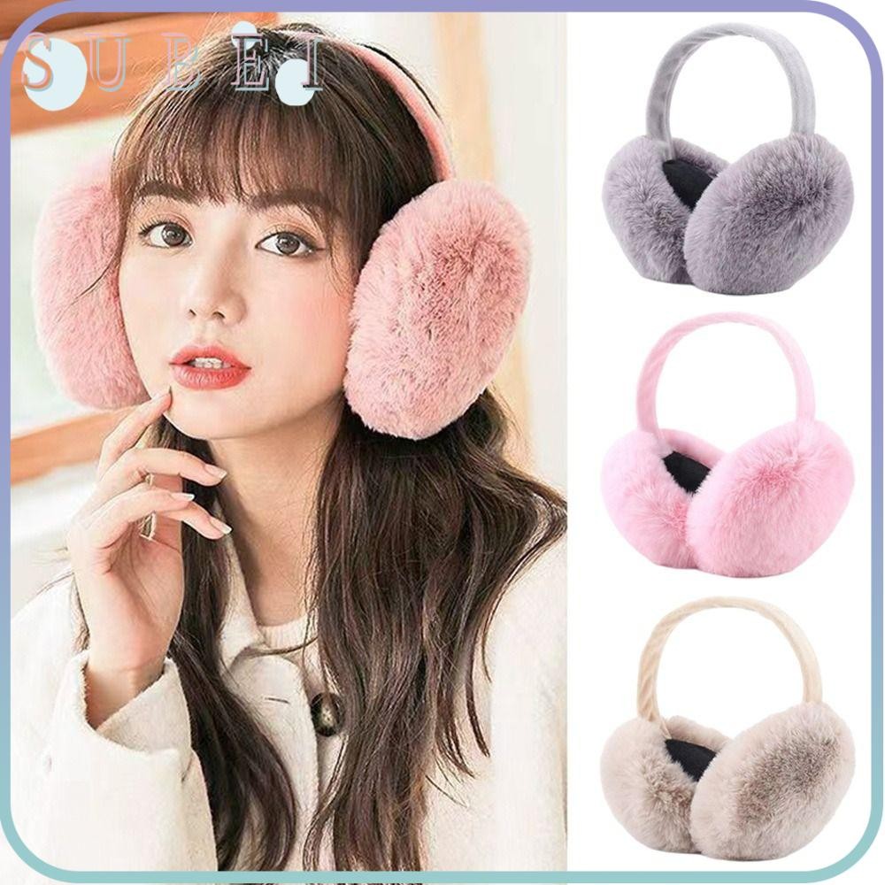 Sukaa ที่ปิดหูกันหนาวแบบพับได้, อุปกรณ์ป้องกันหู Cosy Earflaps, ฤดูหนาว Casual Fluffy Warm Plush หูอุ่นผู้ชายผู้หญิง