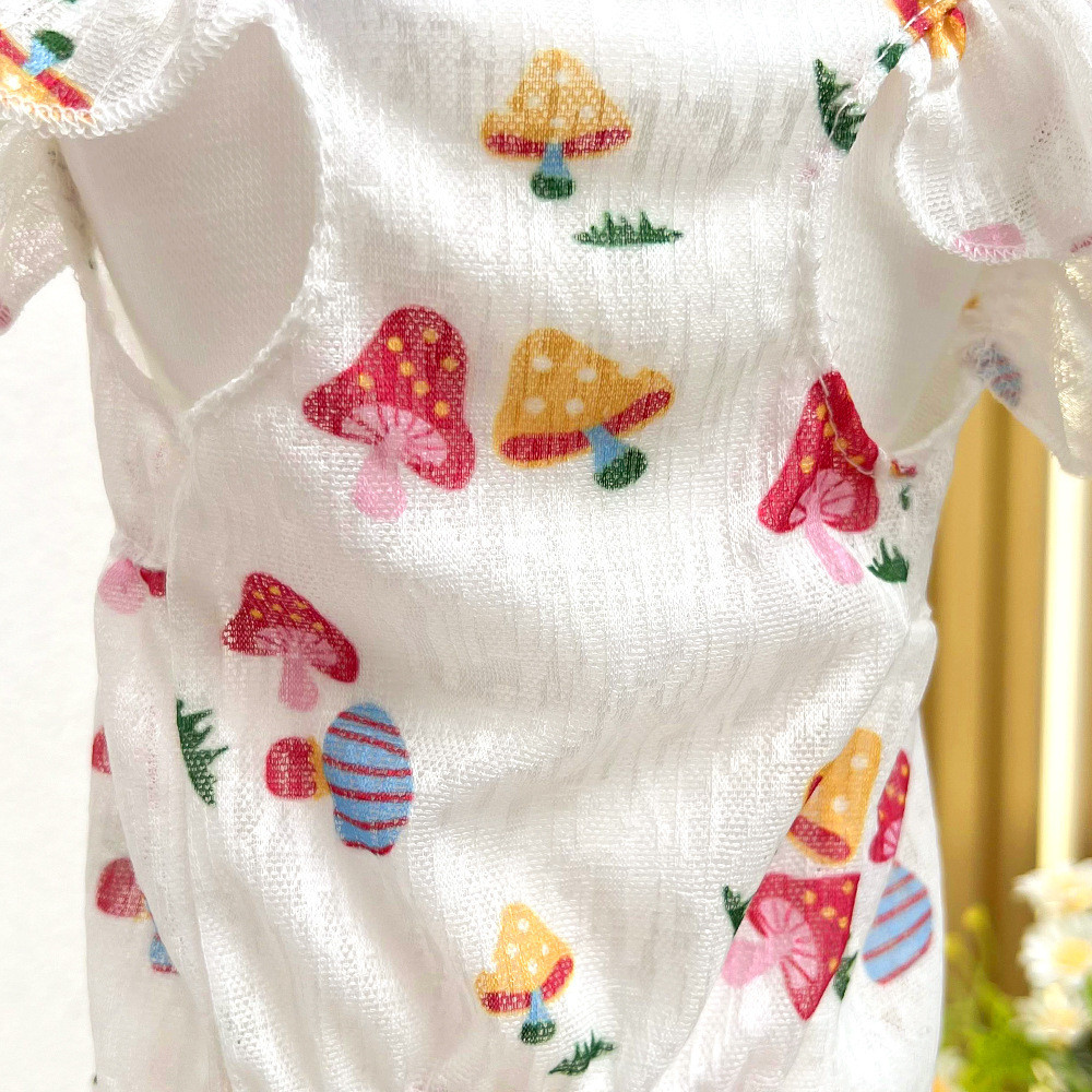 ชุดสัตว์เลี้ยง เหมาะกับฤดูร้อน ชุดเดรสกระโปรง Corgi สุนัขแมวการ์ตูน ชุดสัตว์เลี้ยง S/M/L - รูปที่ 4