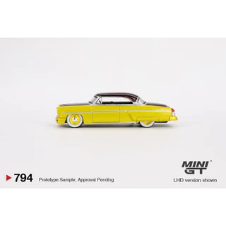 MINI GT No.794 Lincoln Capri Hot Rod 1954 Lime Yellow MGT00794