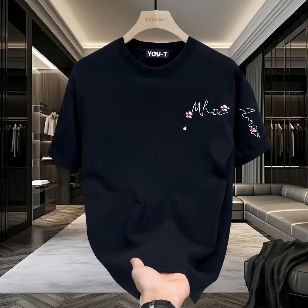 TeeTwoOneเรียบง่ายและมีสไตล์ เสื้อยืด oversize "MRDC"ผ้าCOTTON 100% ผ้าฝ้ายใส่สบาย ไม่ต้องรีด unisex