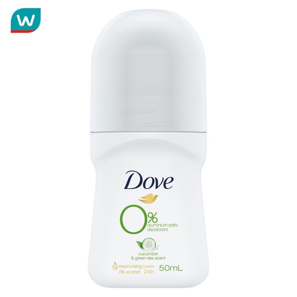 Dove โดฟ ดีโอ โรลออน ซีโร่ เปอร์เซ็นต์ อะลูมิเนียม ซอลต์ คิวคัมเบอร์ แอนด์ กรีนที 50 มล.