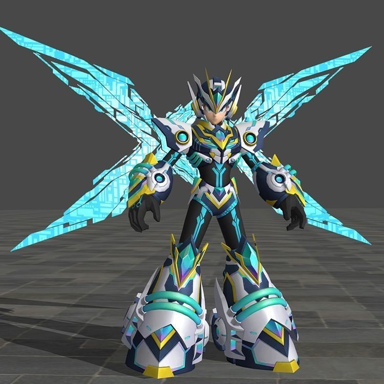 (ผลิตภัณฑ์กึ่งสำเร็จรูป)cosplay1:1สวมบทบาทสวมใส่ได้เต็มรูปแบบเกราะ Mega Man x Next DIVE ชุดเกราะ EVA