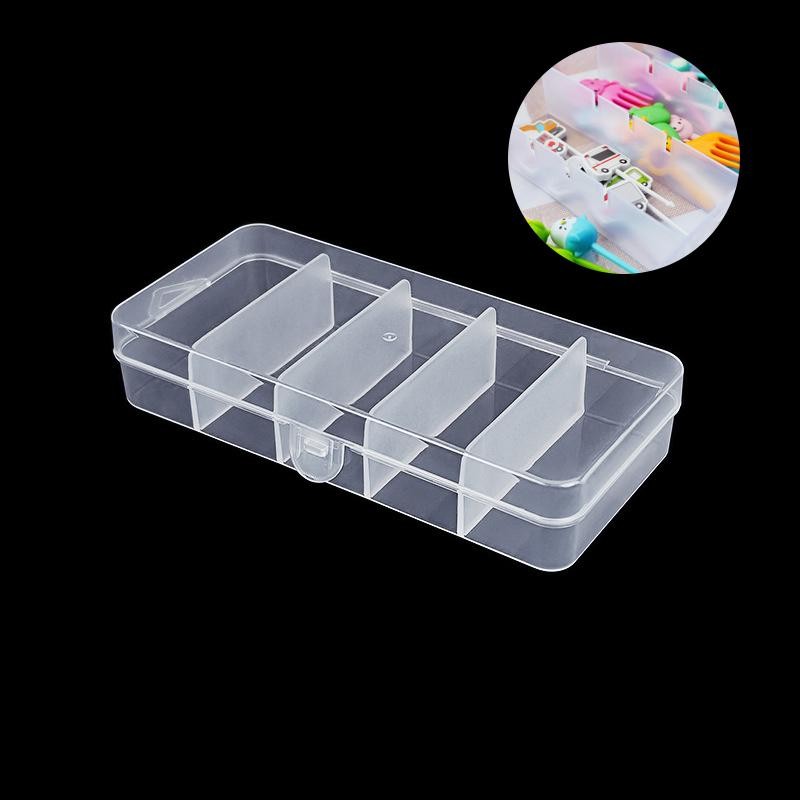Ost โปร่งใสส้อมผลไม้กล่องเก็บพลาสติกคอนเทนเนอร์สําหรับเด็กส้อมผลไม้ Organizer กล่องแสดง N
